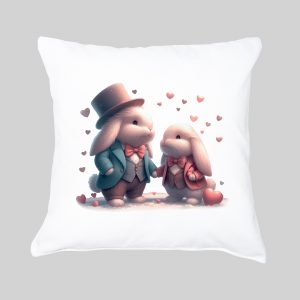 Housse de coussin Lapins ~ Loves