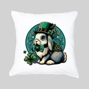 Housse de coussin Lapin ~ Saint Patrick