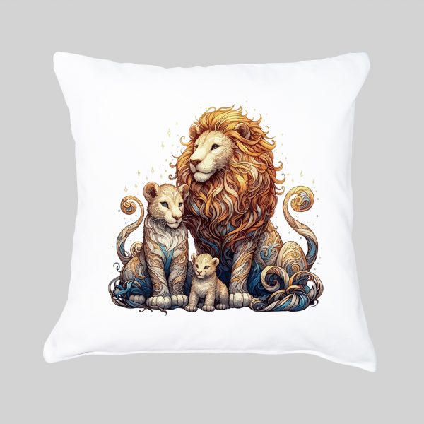 Housse de coussin Lions ~ Loves