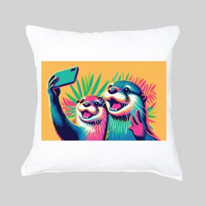 Housse de coussin / Loutres ~ Loves