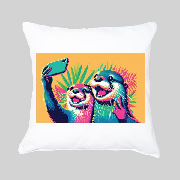 Housse de coussin / Loutres ~ Loves