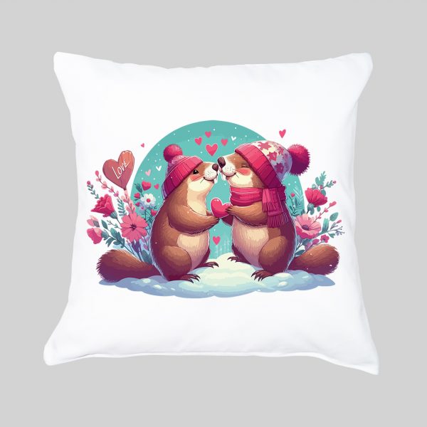 Housse de coussin / Marmottes ~ Loves