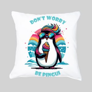 Housse de coussin Pinguin ~ Eat me / Drink me