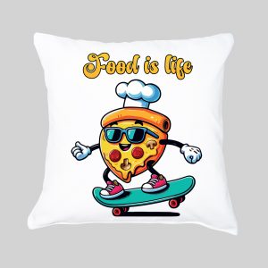 Housse de coussin Pizza ~ Eat me / Drink me