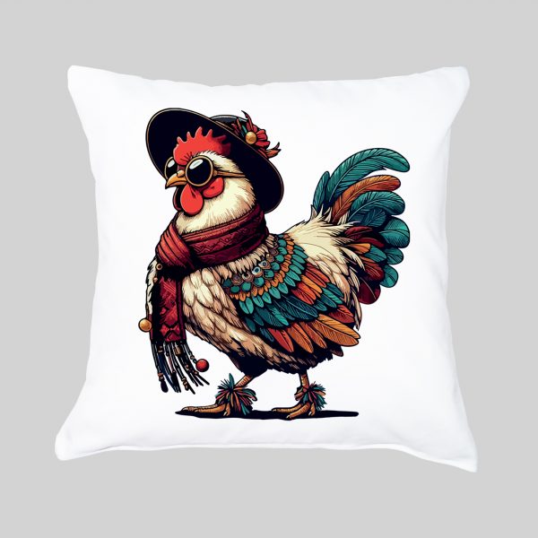 Housse de coussin Poule II ~ Humours