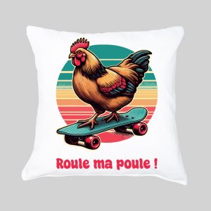 Housse de coussin Poule III ~ Humours