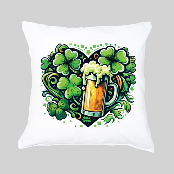 Housse de coussin Bière I ~ Saint Patrick