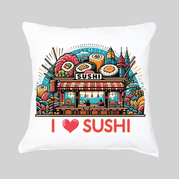 Housse de coussin Sushis II ~ Asia
