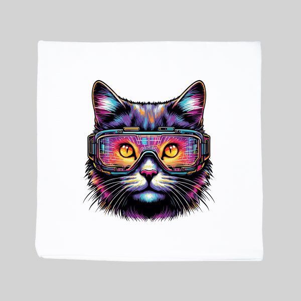 Housse de coussin Chat ~ Colors Vibes