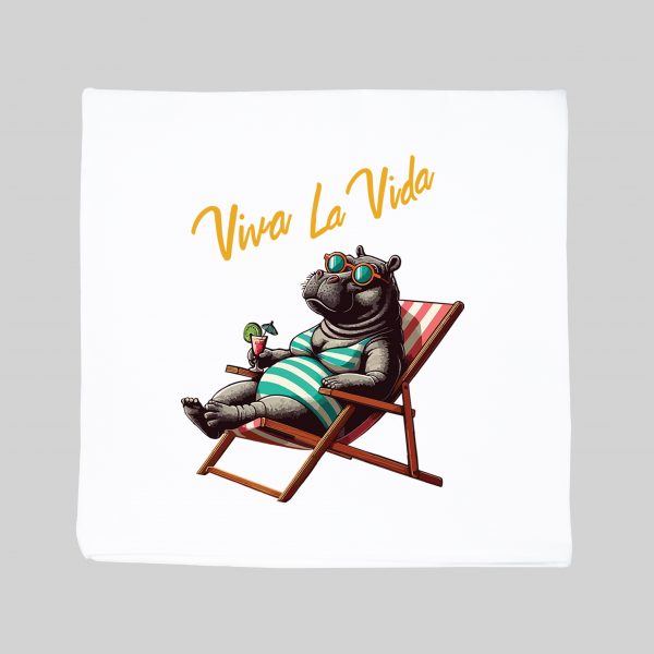 Housse de coussin Hippopotame II ~ Summers Vibes
