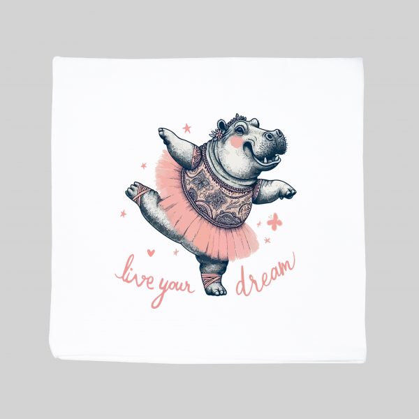 Housse de coussin Hippopotame ~ Dances & Fiestas