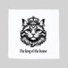 Housse de coussin blanc vue de face Visuel Chats I - Humours Housse de coussin Chat I ~ Humours