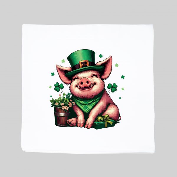 Housse de coussin Cochon ~ Saint Patrick