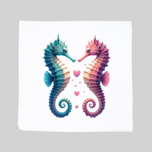 Housse de coussin / Hippocampes ~ Loves