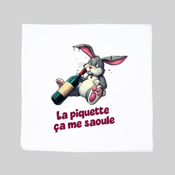 Housse de coussin / Lapin II ~ Eat me / Drink me