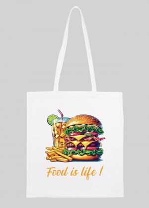 Tote Bag burger ~ Eat me & Drink me