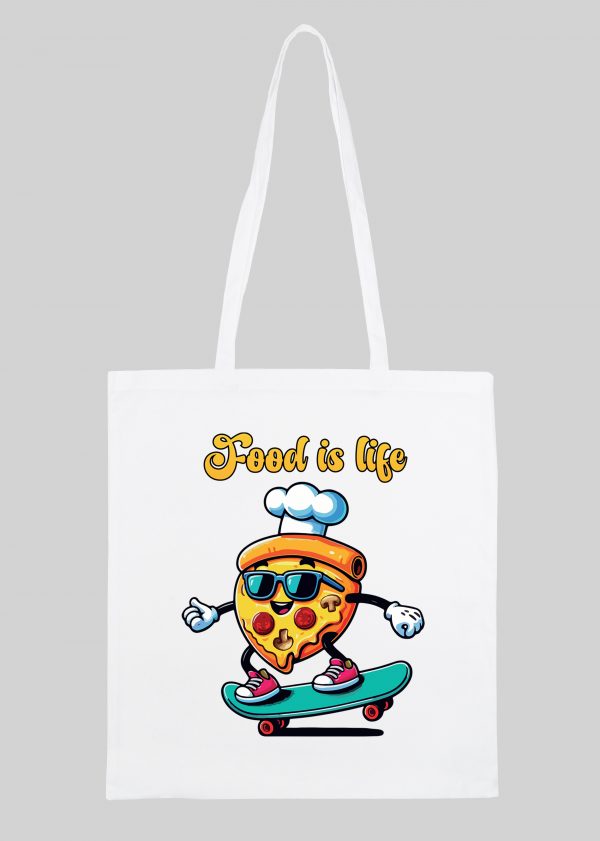 Tote Bag Pizza ~ Eat me & Drink me