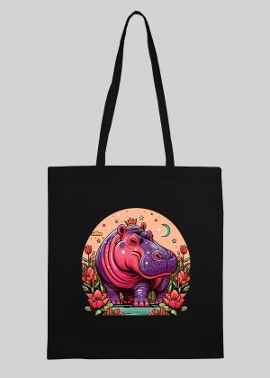 Tote Bag Hippopotame I ~ Summers Vibes
