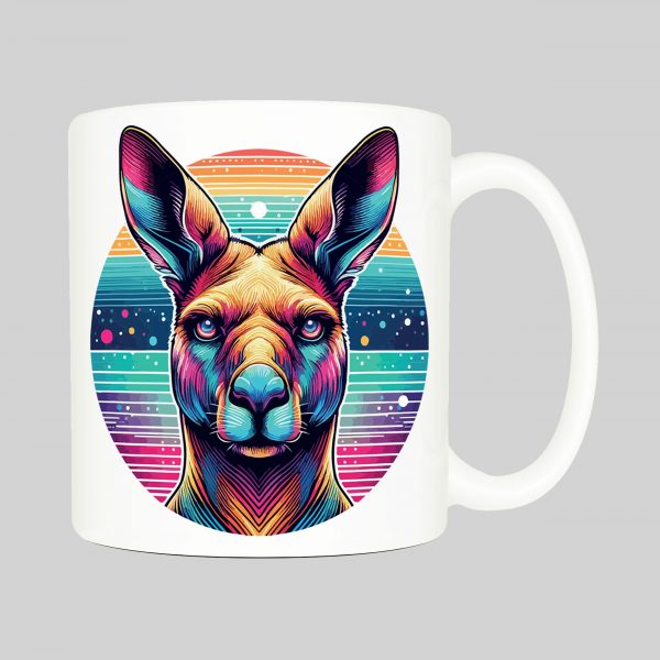Mug anse côté droit Kangourous lunettes I Mug Kangourou ~ Colors Vibes