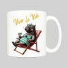 Mug anse côté droit Visuel Animaux drôles I - Humours Mug Hippopotame II ~ Summers Vibes