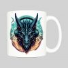 Mug anse côté droit Visuel Dragons I - Fantastiques & Sciences fictions Mug Lady ~ Saint Patrick