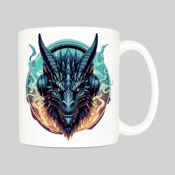 Mug anse côté droit Visuel Dragons I - Fantastiques & Sciences fictions Mug Lady ~ Saint Patrick