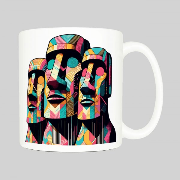 Mug anse côté droit Visuel Ile de paques I - Spirituelles Zen Mug Ile de Pâques I ~ Spirituelles & Zen