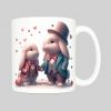 Mug anse côté droit Visuel Lapins I - Loves Mug Lapins ~ Loves