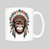 Mug anse côté droit Visuel singes I - Western Mug Singe ~ Western