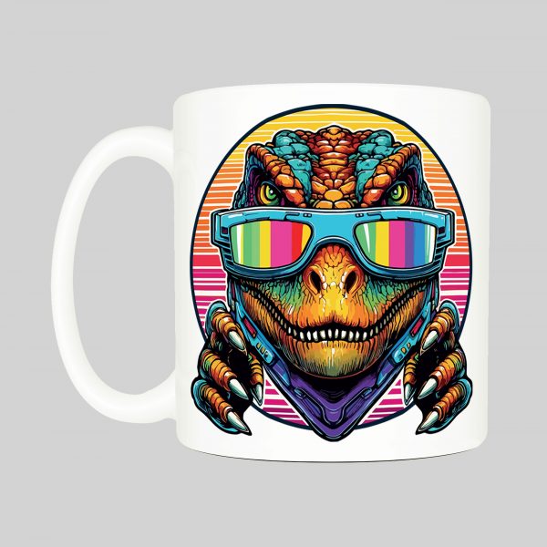 Mug anse côté gauche Dinausaures lunettes I Mug Dinosaure I ~ Colors Vibes