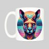 Mug anse côté gauche Kangourous lunettes I Mug Kangourou ~ Colors Vibes