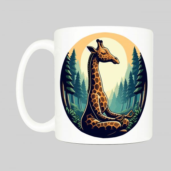 Mug anse côté gauche Visuel Méditations - yoga I - Spirituelles Zen Mug Girafe ~ Spirituelles & Zen