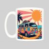 Mug anse côté gauche Visuel van II - Véhicules Mug Van II ~ Vintages Cars