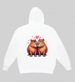 Sweats à capuche Unisexe Adultes / Capybaras ~ Loves