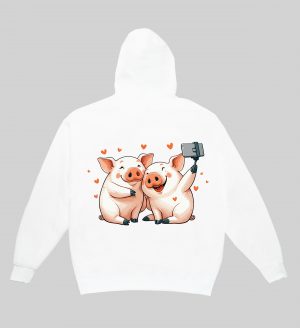 Sweats à capuche Unisexe Adultes / Cochons ~ Loves