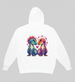 Sweats à capuche Unisexe Adultes / Dinosaures ~ Loves