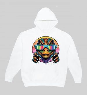 Sweats à capuche Unisexe Adultes / Dinosaure I ~ Colors Vibes