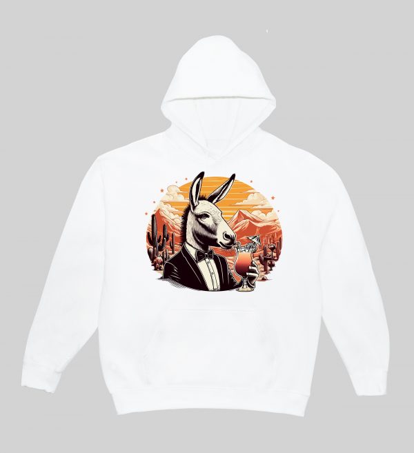 Sweats à capuche Unisexe Adultes / Âne ~ Eat me & Drink me