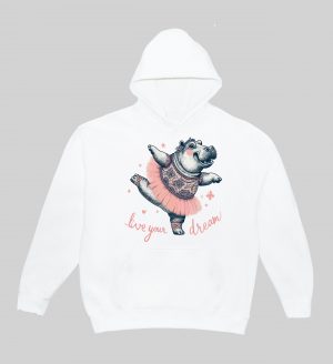 Sweats à capuche Unisexe Adultes / Hippopotame ~ Danses & Fiestas