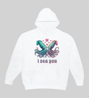 Sweats à capuche Unisexe Adultes / Calamars ~ Loves