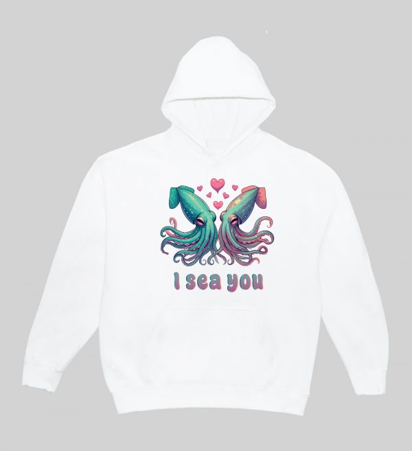 Sweats à capuche Unisexe Adultes / Calamars ~ Loves