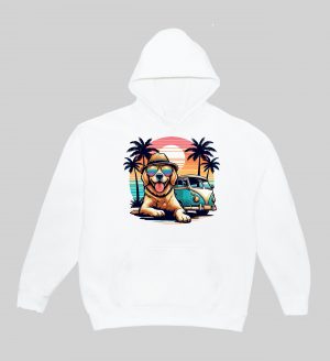 Sweats à capuche Unisexe Adultes / Chien ~ Summers Vibes