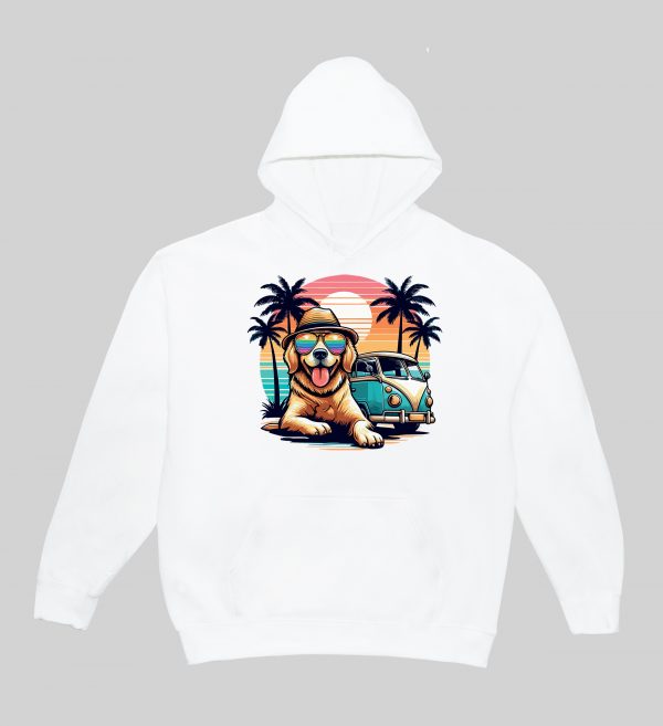 Sweats à capuche Unisexe Adultes / Chien ~ Summers Vibes