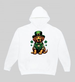 Sweats à capuche Unisexe Adultes / Chien ~ Saint Patrick