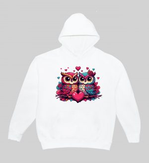 Sweats à capuche Unisexe Adultes / Chouettes ~ Loves