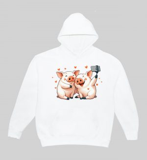 Sweats à capuche Unisexe Adultes / Cochons ~ Loves