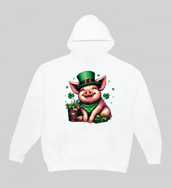 Sweats à capuche Unisexe Adultes / Cochon ~ Saint Patrick