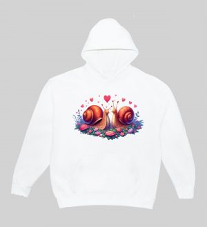 Sweats à capuche Unisexe Adultes / Escargots ~ Loves