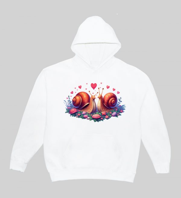 Sweats à capuche Unisexe Adultes / Escargots ~ Loves