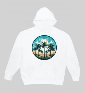 Sweats à capuche Unisexe Adultes / Palmiers ~ Summers Vibes